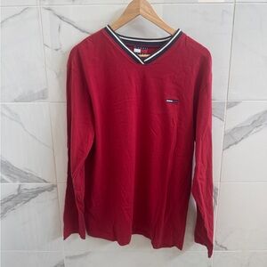 🫧BOGO - Vintage 2000 Tommy Jeans long sleeve t shirt -large-retro streetwear Y2K